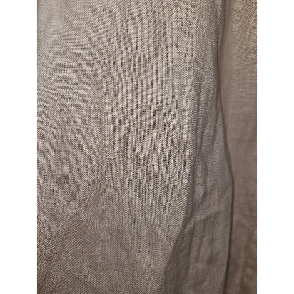 ZARA Powder Pink Blush Linen Slacks Size L
